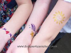 kids glitter tattoos